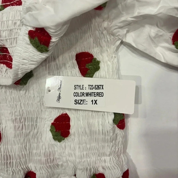 Hippie Nomad Women’s Strawberry Blouse Size 1 X - Picture 8 of 9